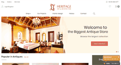 Desktop Screenshot of heritageartscochin.com