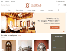 Tablet Screenshot of heritageartscochin.com